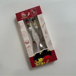 NIB Japan Beppu Ramen Dessert Fork & Spoon - Hong Kong Limited Edition